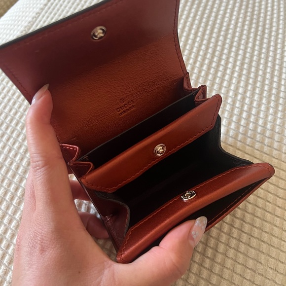 GUCCI Orange Patent Card Case, NWOT - Picture 6 of 7